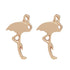Stud Flamingo Earrings - Gold - Final Sale